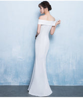 Diva Strapless High Slit Formal Dress